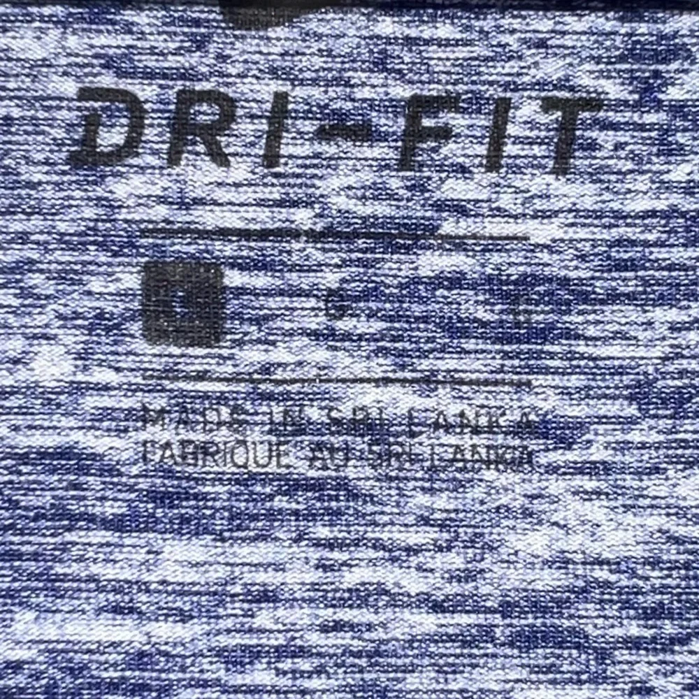 Nike Blue Zip Up Sweater with Heathered Texture - Picture 4 of 4